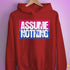 Assume Nothing Bisexual Pride Flag Hoodie - Red
